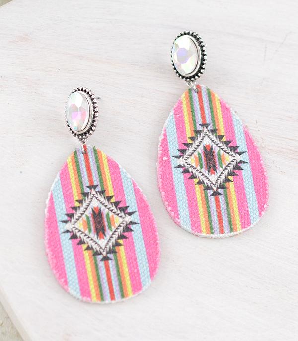 WHAT'S NEW :: Wholesale Western Aztec Teardrop Earrings