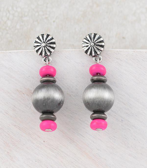 EARRINGS :: WESTERN POST EARRINGS :: Wholesale Western Navajo Pearl Drop Earrings