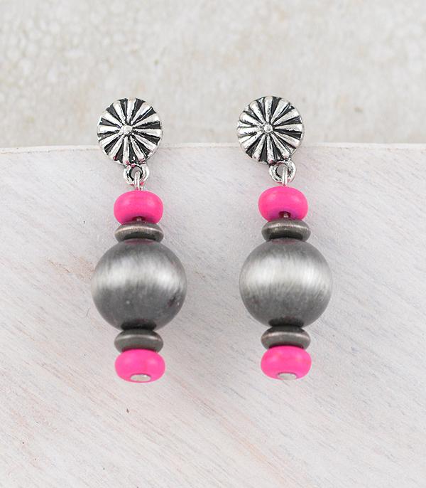 New Arrival :: Wholesale Western Navajo Pearl Drop Earrings