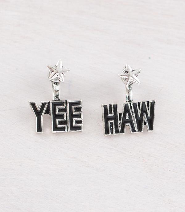 EARRINGS :: TRENDY EARRINGS :: Wholesale Western Yeehaw Ear Jacket