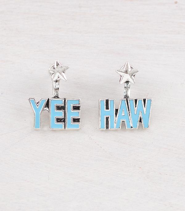 EARRINGS :: TRENDY EARRINGS :: Wholesale Western Yeehaw Ear Jacket