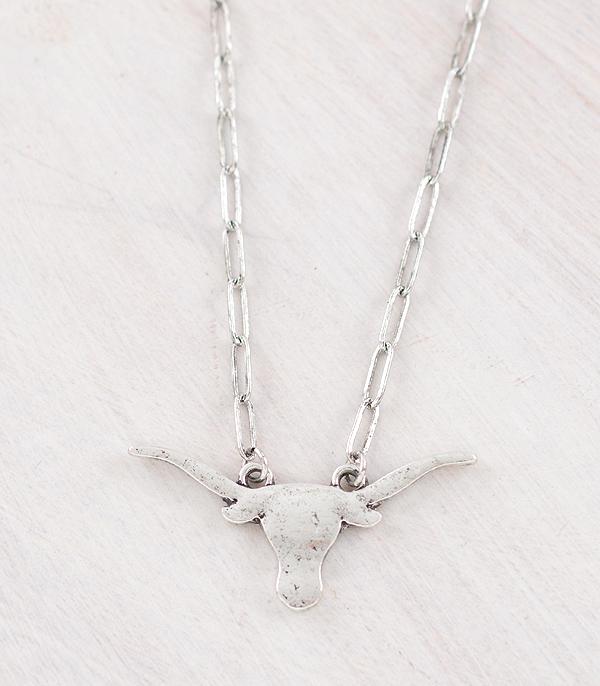 WHAT'S NEW :: Wholesale Western Longhorn Pendant Necklace