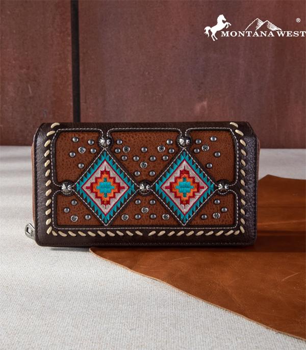 MONTANAWEST BAGS :: MENS WALLETS I SMALL ACCESSORIES :: Wholesale Montana West Aztec Collection Wallet