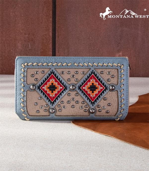 MONTANAWEST BAGS :: MENS WALLETS I SMALL ACCESSORIES :: Wholesale Montana West Aztec Collection Wallet