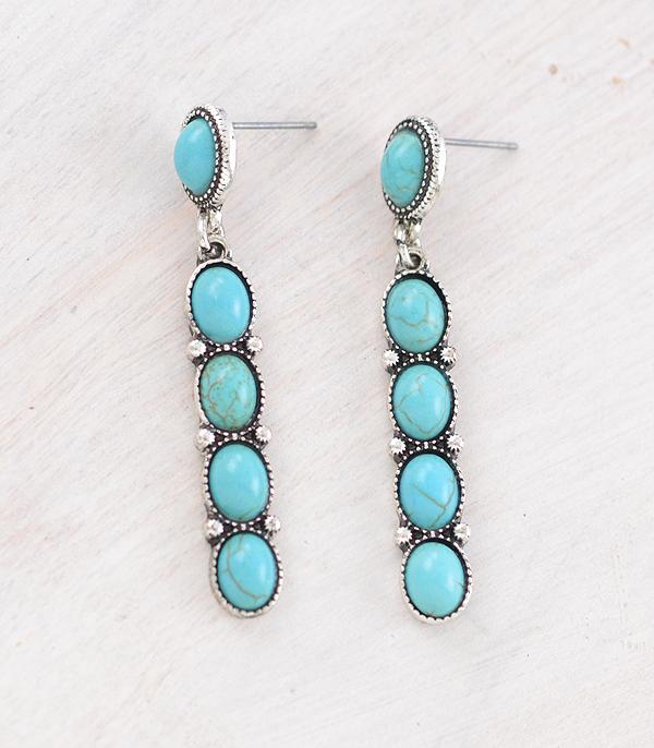 WHAT'S NEW :: Wholesale Western Turquoise Drop Earrings