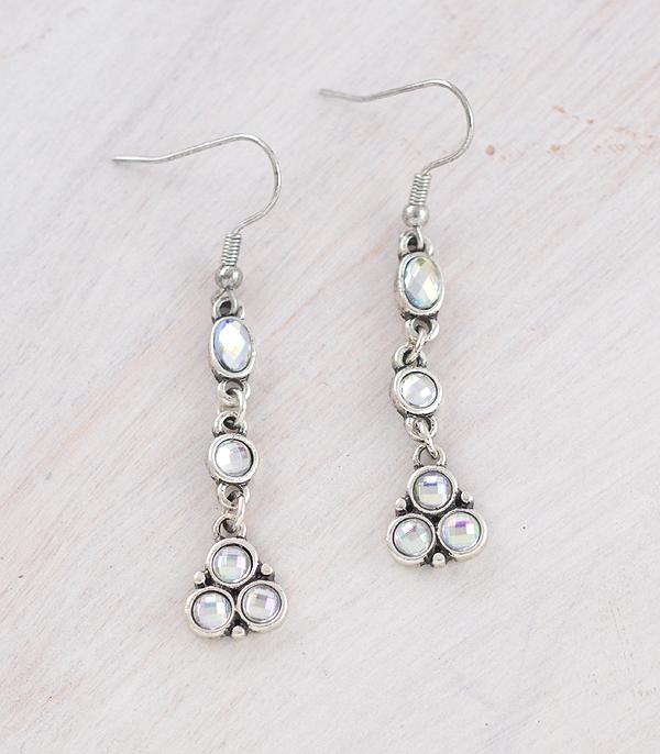 New Arrival :: Wholesale Western AB Stone Drop Earrings