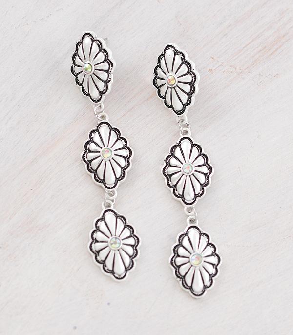 WHAT'S NEW :: Wholesale Western Concho Drop Earrings