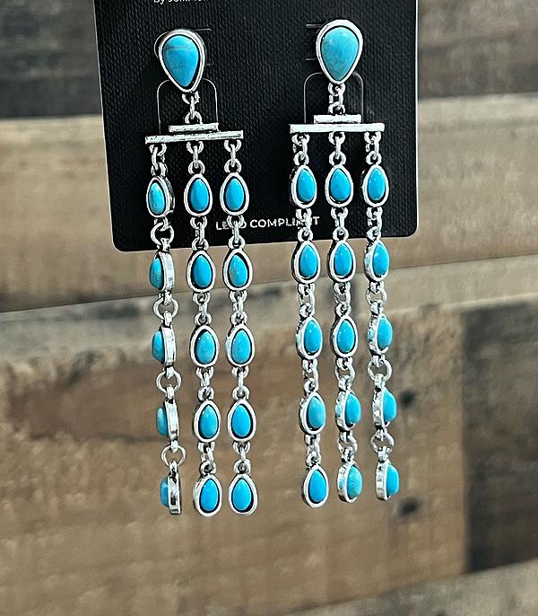 WHAT'S NEW :: Wholesale Western Turquoise Drop Earrings