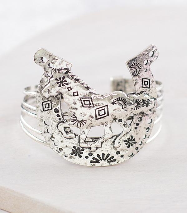 BRACELETS :: CUFF I BANGLE :: Wholesale Western Horseshoe Cuff Bracelet
