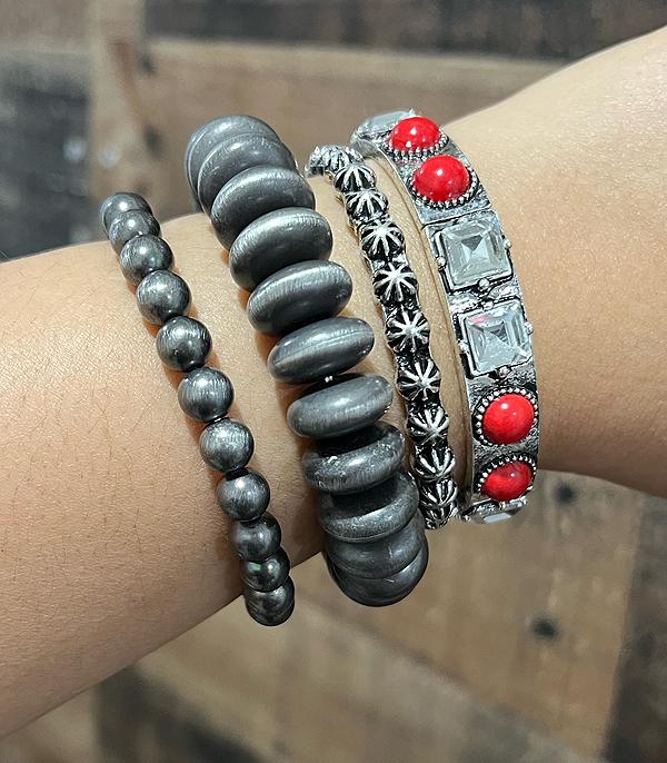 New Arrival :: Wholesale Western Navajo Pearl Bracelet Stack Set