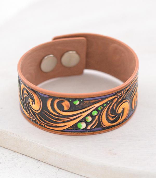 WHAT'S NEW :: Wholesale Western Tooling Snap Button Bracelet