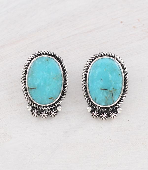 EARRINGS :: WESTERN POST EARRINGS :: Wholesale Western Turquoise Post Earrings