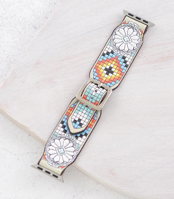 <font color=BLUE>WATCH BAND/ GIFT ITEMS</font> :: SMART WATCH BAND :: Wholesale Western Faux Leather Watch Band