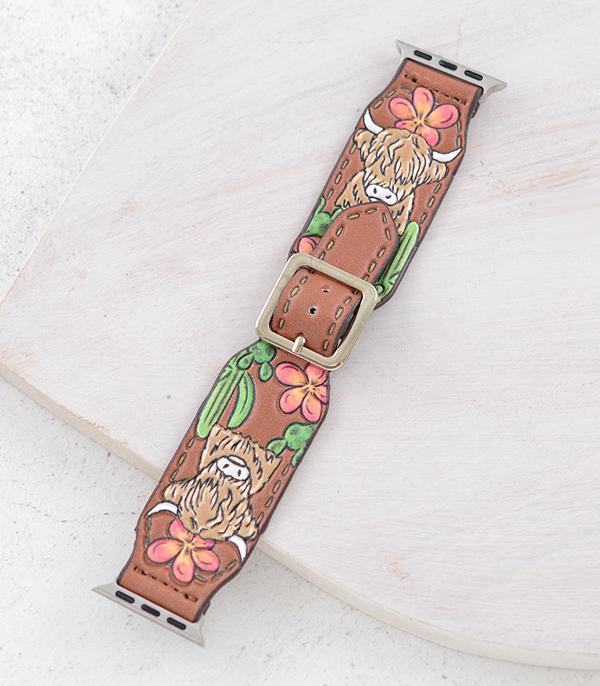 New Arrival :: Wholesale Western Highland Cow Watch Band