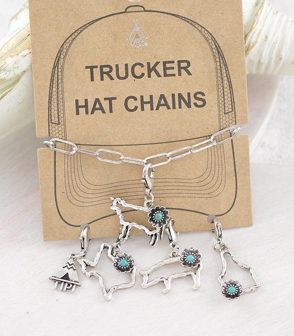 HATS I HAIR ACC :: HAT ACCESSORIES :: Wholesale Farm Animal Trucker Hat Chain Charms