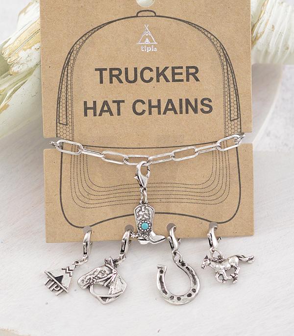 New Arrival :: Wholesale Western Trucker Hat Chain Charms
