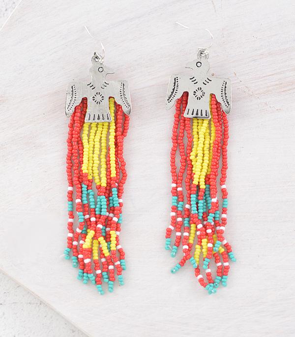 WHAT'S NEW :: Wholesale Thunderbird Beaded Tassel Earrings