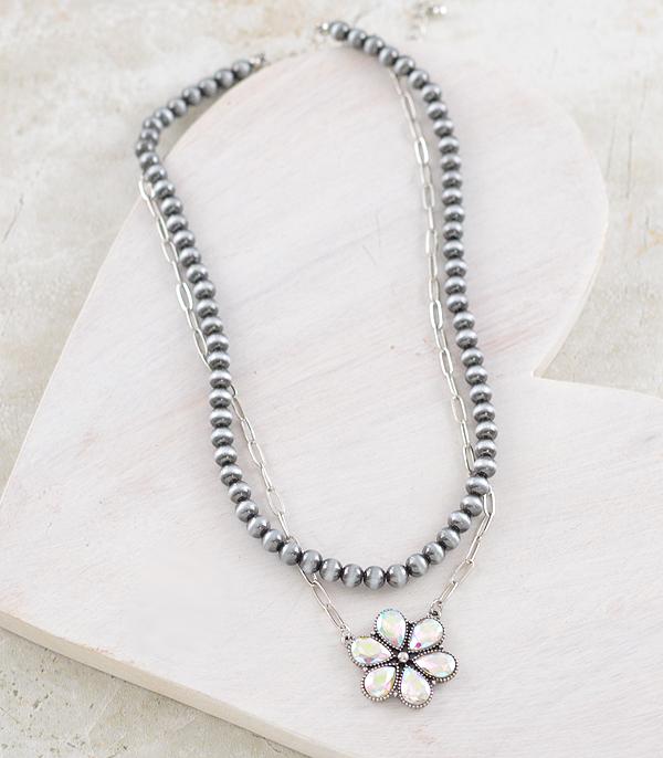 WHAT'S NEW :: Wholesale Glass Stone Layered Necklace