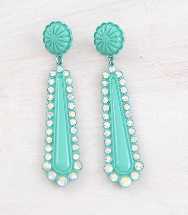 WHAT'S NEW :: Wholesale Western Concho Post Teardrop Earrings