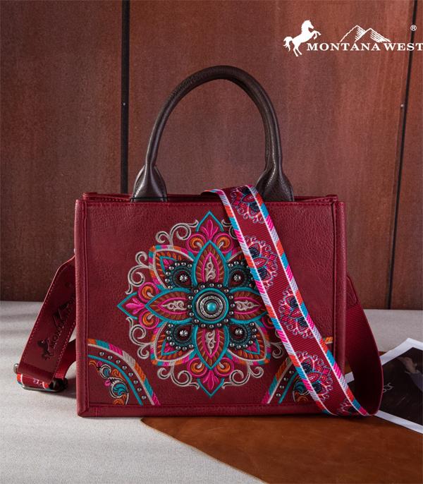 MONTANAWEST BAGS :: WESTERN PURSES :: Wholesale Montana West Mandala Tote Crossbody Bag