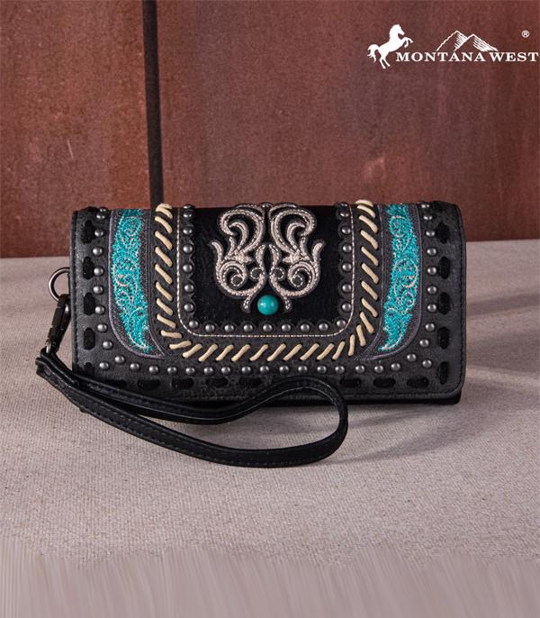 MONTANAWEST BAGS :: WALLETS I SMALL ACCESSORIES :: Wholesale Montana West Embroidered Wallet