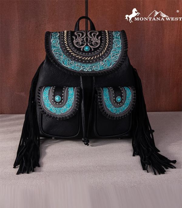 HANDBAGS :: BACKPACK l SLING BAG :: Wholesale Montana West Fringe Backpack