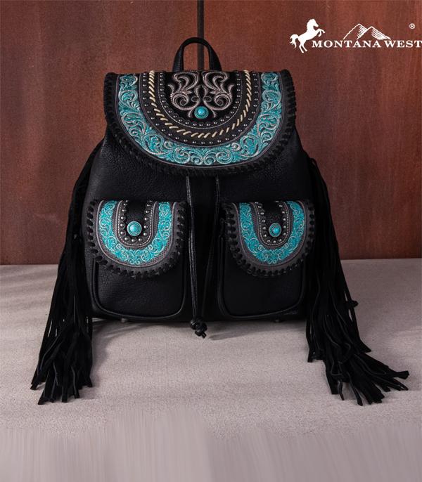 MONTANAWEST BAGS :: WESTERN PURSES :: Wholesale Montana West Fringe Backpack