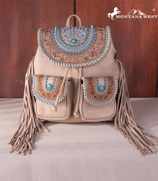 HANDBAGS :: BACKPACK l SLING BAG :: Wholesale Montana West Fringe Backpack