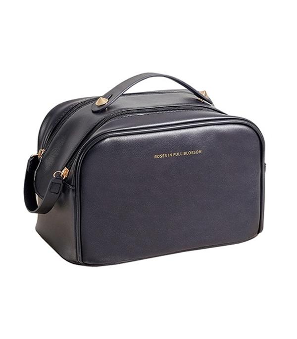 New Arrival :: Wholesale Soft Faux Leather Travel Makeup Case