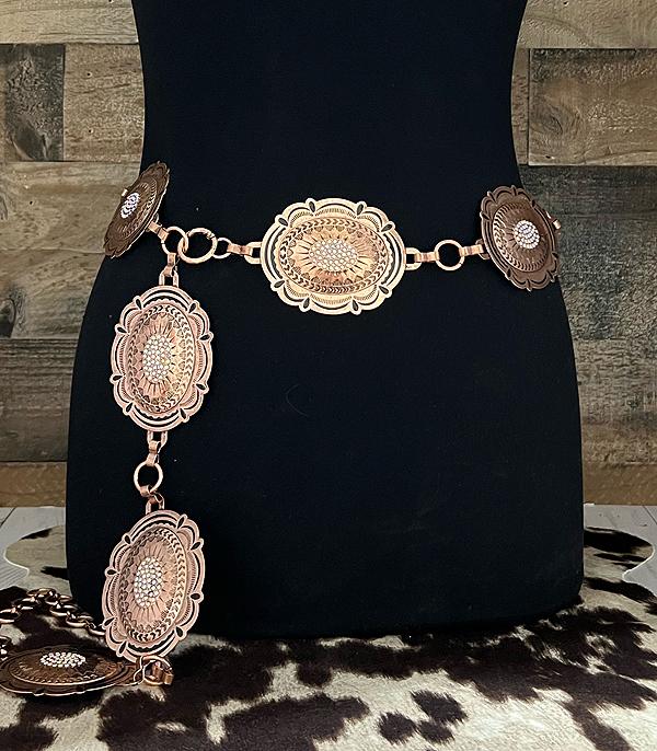 New Arrival :: Wholesale Western Rhinestone Concho Belt