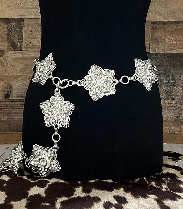 WHAT'S NEW :: Wholesale Rhinestone Star Concho Belt