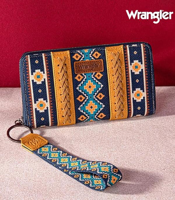MONTANAWEST BAGS :: MENS WALLETS I SMALL ACCESSORIES :: Wholesale Wrangler Aztec Print Wallet