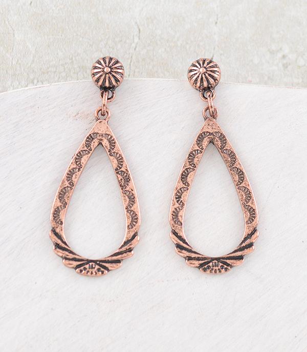 EARRINGS :: WESTERN POST EARRINGS :: Wholesale Western Teardrop Earrings