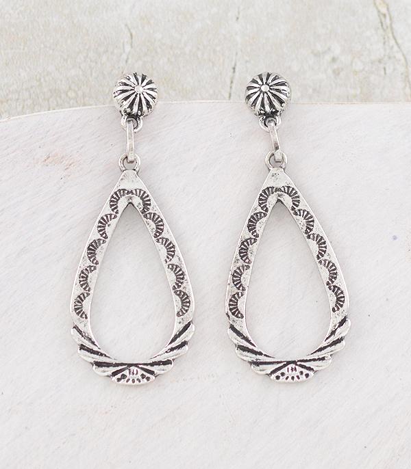 EARRINGS :: WESTERN POST EARRINGS :: Wholesale Western Teardrop Earrings