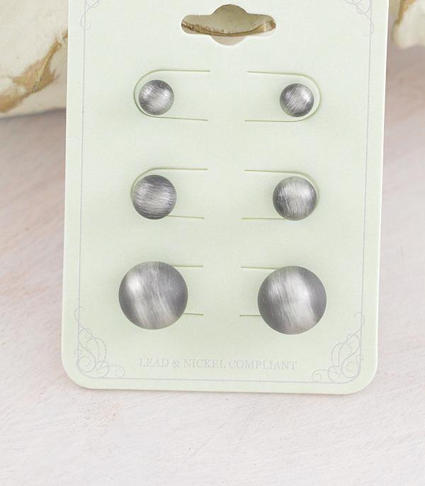 WHAT'S NEW :: Wholesale 3PC Set Navajo Pearl Stud Earrings