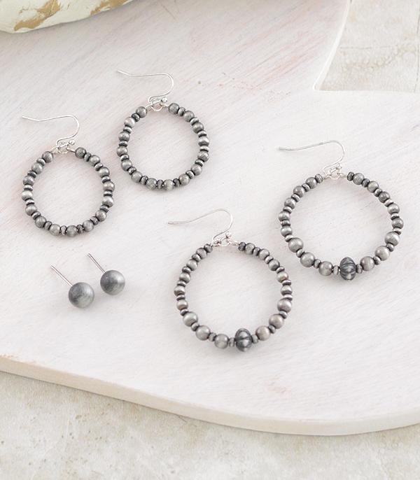 WHAT'S NEW :: Wholesale 3PC Set Navajo Pearl Earrings