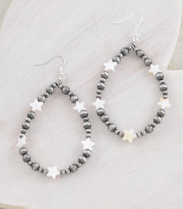 New Arrival :: Wholesale Western Star Navajo Pearl Earrings