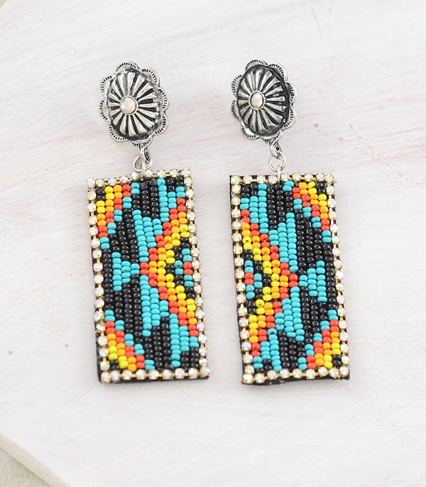 New Arrival :: Wholesale Western Aztec Bead Earrings