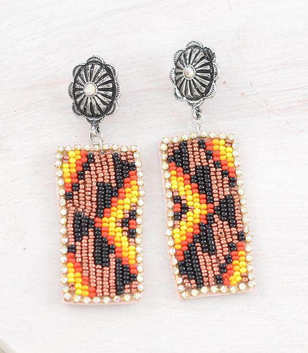New Arrival :: Wholesale Western Aztec Bead Earrings