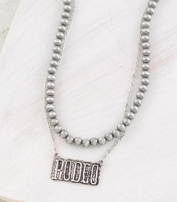 NECKLACES :: WESTERN TREND :: Wholesale Western Rodeo Layered Necklace