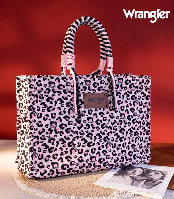 New Arrival :: Wholesale Wrangler Leopard Print Canvas Tote