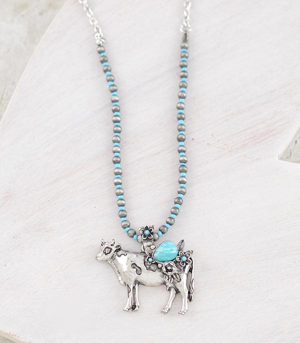 WHAT'S NEW :: Wholesale Western Cow Pendant Necklace