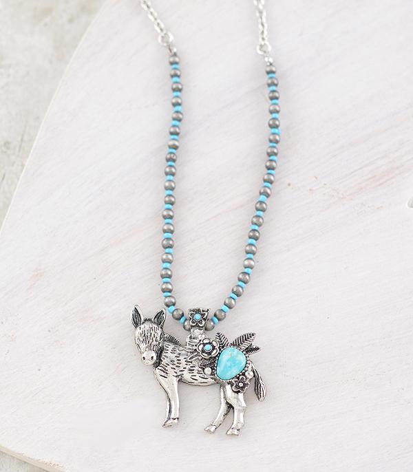 New Arrival :: Wholesale Western Donkey Pendant Necklace