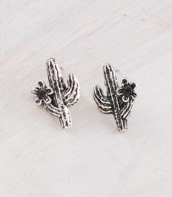 New Arrival :: Wholesale Western Cactus Flower Post Earrings