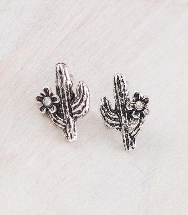 New Arrival :: Wholesale Western Cactus Flower Post Earrings