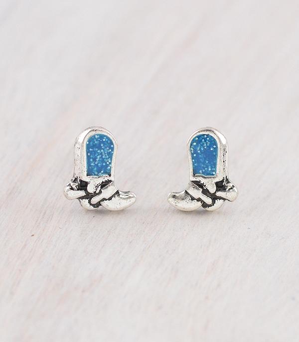 New Arrival :: Wholesale Western Boot Small Stud Earrings