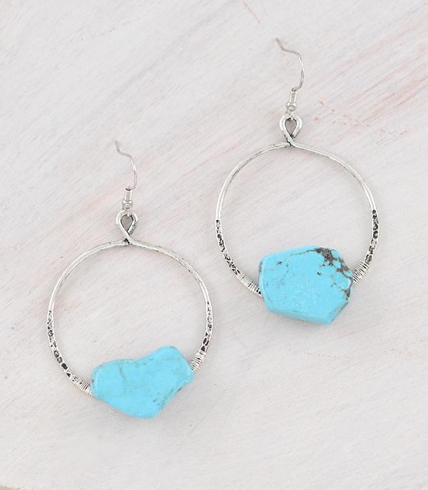 WHAT'S NEW :: Wholesale Western Turquoise Hoop Earrings