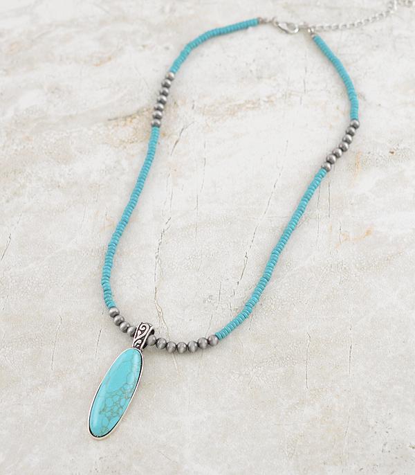 New Arrival :: Wholesale Western Turquoise Pendant Necklace