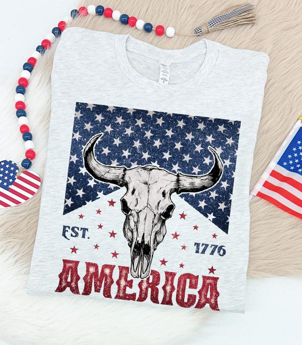 New Arrival :: Wholesale Western America 1776 Graphic Tee
