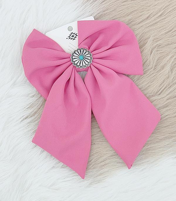 HATS I HAIR ACC :: HAIR ACCESSORIES :: Wholesale Western Concho Hair Bow